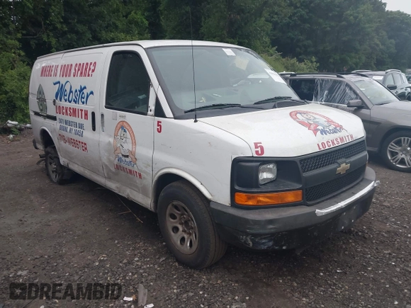 2013 Chevrolet Express Cargo with VIN 1GCSGAFX2D1102477, listed as a IAAI auction lot 42650482 with 77,551 mi miles and . Bid and sale history available at DreamBid. Image 1.