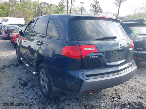 2009 Acura MDX Sport/Pwr Tail Gate with VIN 2HNYD28769H504947, listed as a IAAI auction lot 41953558 with 265,294 mi miles. Bid and sale history available at carsss.com. Image 3.