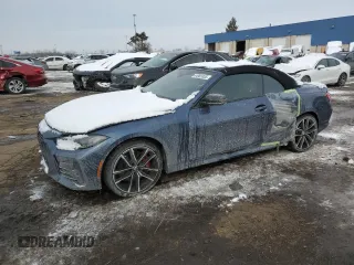 2023 BMW 4 Series 430i xDrive with VIN WBA43AT00PCL57081, listed as a Copart auction lot 44983365 with 9,821 mi miles and Salvage Title. Bid and sale history available at DreamBid. Image 1.