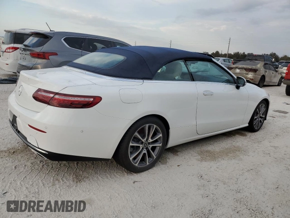 2021 Mercedes-Benz E 450 with VIN W1K1K5JB4MF167210, listed as a Copart auction lot 74244974 with Not provided miles and Salvage title. Bid and sale history available at DreamBid. Image 3.