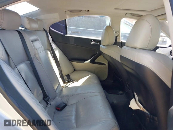 2010 Lexus IS 350 with VIN JTHBE5C28A5024781, listed as a IAAI auction lot 41855466 with Not provided miles and . Bid and sale history available at DreamBid. Image 8.