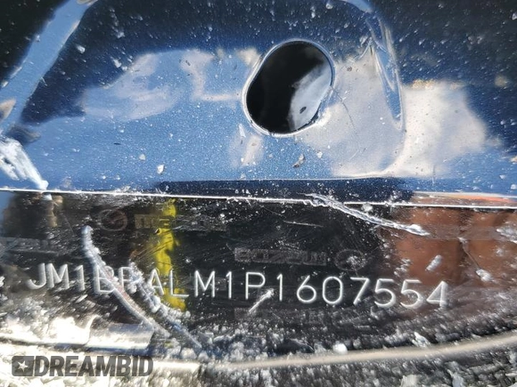 2023 Mazda 3 S Preferred with VIN JM1BPALM1P1607554, listed as a Copart auction lot 50906045 with Not Provided miles and Non Repairable. Bid and sale history available at DreamBid. Image 12.