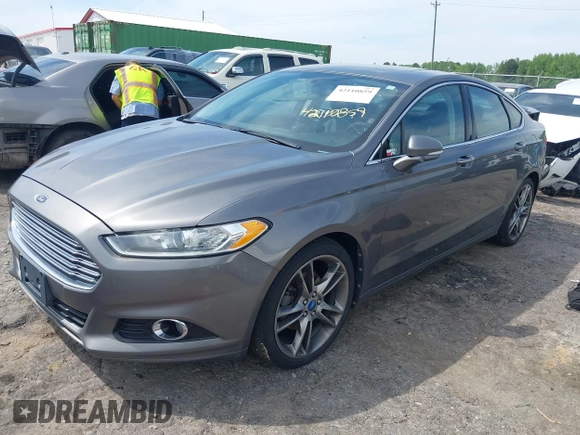 2013 Ford Fusion Titanium with VIN 3FA6P0K94DR241685, listed as a IAAI auction lot 42110859 with 179,231 mi miles. Bid and sale history available at carsss.com. Image 2.