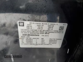 2012 Chevrolet Equinox LT w/2LT with VIN 2GNFLNE53C6375418, listed as a Copart auction lot 45059955 with 239,724 mi miles and Salvage Title. Bid and sale history available at carsss.com. Image 14.