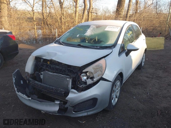 2013 Kia Rio LX with VIN KNADM5A34D6274278, listed as a IAAI auction lot 41810478 with 89,723 mi miles. Bid and sale history available at carsss.com. Image 17.