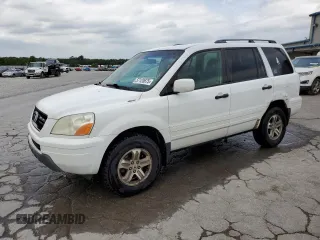 2003 Honda Pilot EX z VIN 2HKYF18623H560531, wystawiony jako Copart lot #57120675 z przebiegiem 298 625 mil mil oraz Czysty tytuł • Clean title. Historia ofert i sprzedaży dostępna na DreamBid. Obrazek 1.