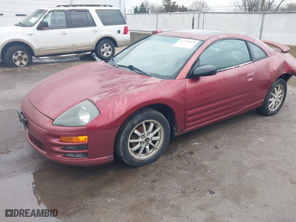 2002 Mitsubishi Eclipse GS with VIN 4A3AC44G72E082080, listed as a IAAI auction lot 41755023 with 151,057 mi miles. Bid and sale history available at carsss.com. Image 17.