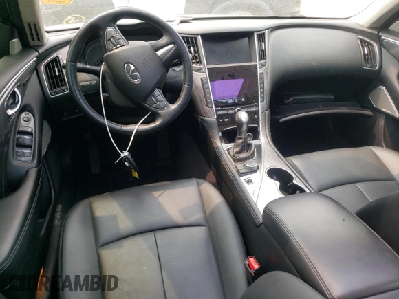 2017 Infiniti Q50 Premium with VIN JN1EV7AR3HM832887, listed as a Copart auction lot 57914975 with 62,878 mi miles and Salvage title. Bid and sale history available at DreamBid. Image 8.