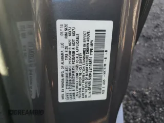 2014 Honda Odyssey Touring with VIN 5FNRL5H94EB116891, listed as a Copart auction lot 61400725 with 202,972 mi miles and Salvage title. Bid and sale history available at DreamBid. Image 13.