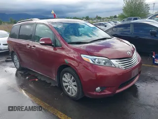 2015 Toyota Sienna Limited with VIN 5TDDK3DC6FS102345, listed as a IAAI auction lot 42259242 with 77,110 mi miles and . Bid and sale history available at DreamBid. Image 1.