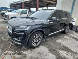 2022 Lincoln Aviator Standard with VIN 5LM5J6WC4NGL12899, listed as a Copart auction lot 59033235 with 29,722 mi miles and Salvage title. Bid and sale history available at DreamBid. Image 1.