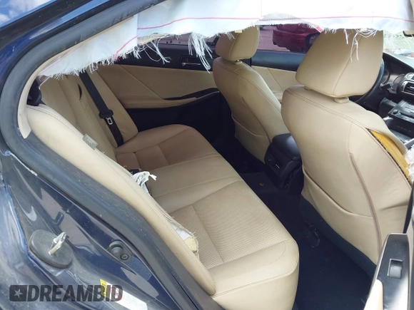 2014 Lexus IS 350 with VIN JTHBE1D20E5004506, listed as a IAAI auction lot 42536350 with 129,545 mi miles and . Bid and sale history available at DreamBid. Image 8.