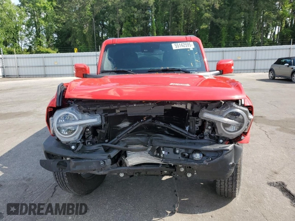 2024 Ford Bronco Outer Banks with VIN 1FMDE8BH3RLB07202, listed as a Copart auction lot 55142595 with 5,822 mi miles and Salvage title. Bid and sale history available at DreamBid. Image 5.