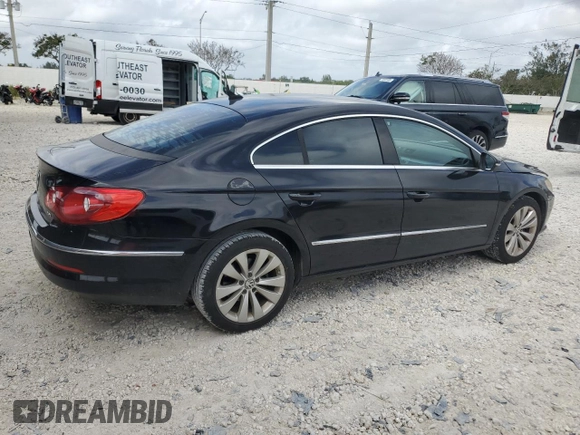 2011 Volkswagen CC Sport with VIN WVWMN7ANXBE716982, listed as a Copart auction lot 79698444 with 153,815 mi miles and Salvage Title. Bid and sale history available at DreamBid. Image 3.