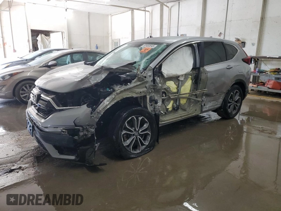 2021 Honda CR-V EX with VIN 2HKRW2H58MH645439, listed as a Copart auction lot 53483645 with 51,175 mi miles and Salvage Title. Bid and sale history available at carsss.com. Image 1.