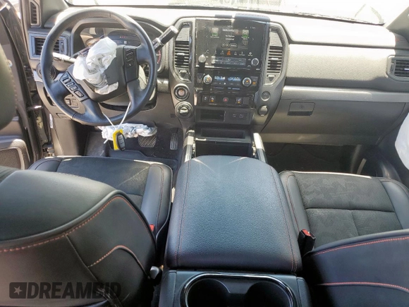 2023 Nissan Titan SV with VIN 1N6AA1ED1PN104669, listed as a Copart auction lot 57954215 with 40,955 mi miles and Salvage title. Bid and sale history available at DreamBid. Image 8.