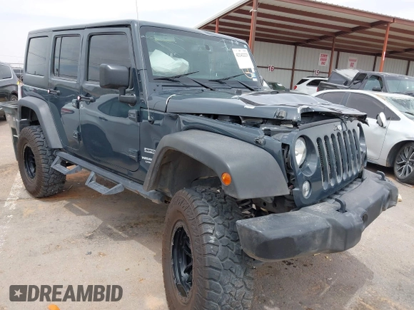 2017 Jeep Wrangler Unlimited Sport with VIN 1C4BJWDG2HL634291, listed as a IAAI auction lot 42242223 with 145,880 mi miles and . Bid and sale history available at DreamBid. Image 1.