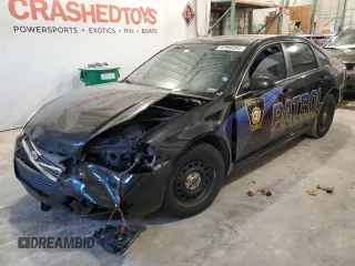 2011 Chevrolet Impala Police Police with VIN 2G1WD5EMXB1137065, listed as a Copart auction lot 82906884 with 0 mi miles and Salvage Title. Bid and sale history available at carsss.com. Image 1.