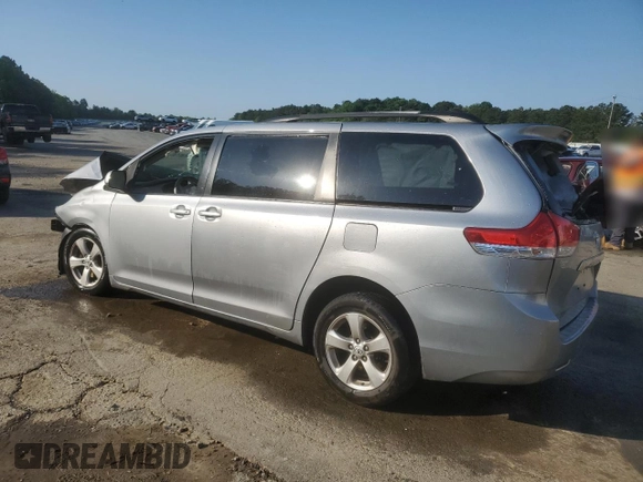 2014 Toyota Sienna LE AAS with VIN 5TDKK3DC5ES447565, listed as a Copart auction lot 52301335 with 0 mi miles and Salvage Title. Bid and sale history available at carsss.com. Image 2.