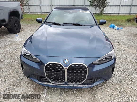 2024 BMW 4 Series 430i xDrive with VIN WBA43AT07RCR00526, listed as a Copart auction lot 74689064 with 0 mi miles and Non Repairable. Bid and sale history available at carsss.com. Image 5.