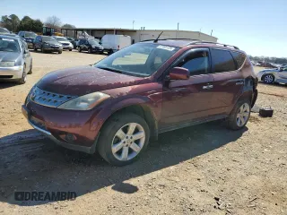 2006 Nissan Murano SL with VIN JN8AZ08T06W419713, listed as a Copart auction lot 47955125 with 142,994 mi miles and Salvage Title. Bid and sale history available at DreamBid. Image 1.