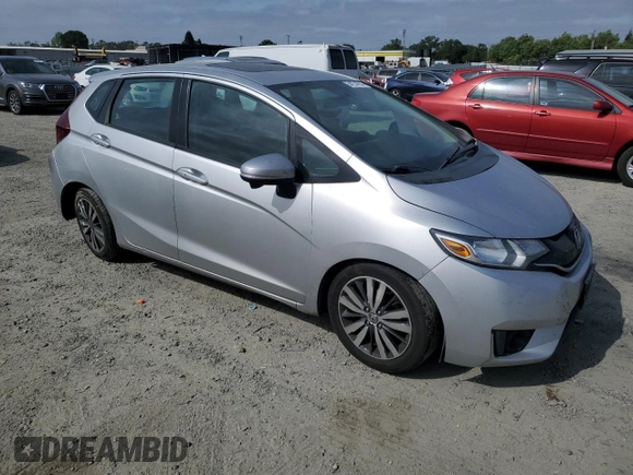 2015 Honda Fit EX-L with VIN 3HGGK5H86FM761557, listed as a Copart auction lot 54274955 with 241,183 mi miles and Salvage Title. Bid and sale history available at DreamBid. Image 4.