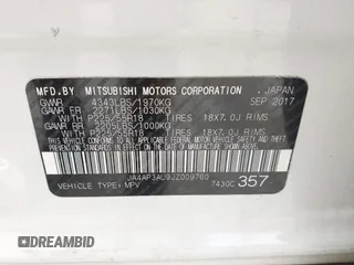 2018 Mitsubishi Outlander ES with VIN JA4AP3AU9JZ009760, listed as a IAAI auction lot 42198687 with 132,221 mi miles and . Bid and sale history available at DreamBid. Image 9.