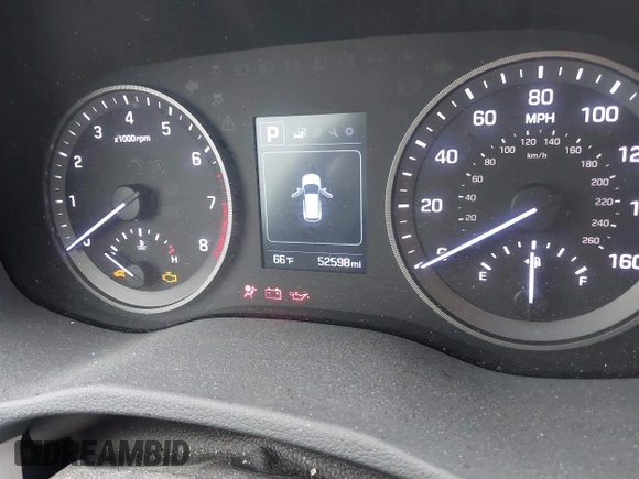 2017 Hyundai Tucson Sport with VIN KM8J3CA29HU596173, listed as a IAAI auction lot 42191106 with 52,598 mi miles and . Bid and sale history available at DreamBid. Image 7.