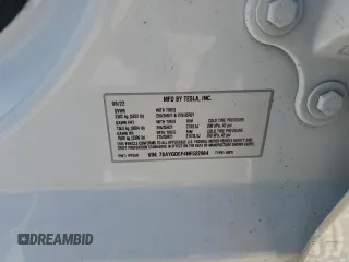 2022 Tesla Model Y Performance с VIN 7SAYGDEF4NF522984, выставлен на аукционе Copart как лот 57803945 с пробегом 37 327 миль миль и Списание • Salvage title. История ставок и продаж доступна на DreamBid. Изображение 12.