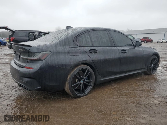 2022 BMW 3 Series M340i xDrive with VIN 3MW5U9J01N8C39211, listed as a Copart auction lot 86529384 with 50,219 mi miles and Salvage Title. Bid and sale history available at carsss.com. Image 3.