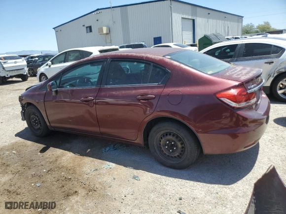 2015 Honda Civic Sedan LX with VIN 2HGFB2F58FH525946, listed as a Copart auction lot 56001414 with 151,983 mi miles and Salvage Title. Bid and sale history available at carsss.com. Image 2.