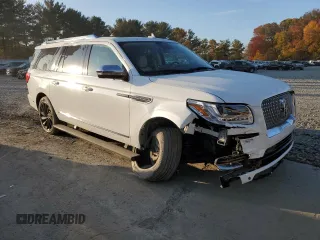2021 Lincoln Navigator Black Label z VIN 5LMJJ3TT5MEL00238, wystawiony jako Copart lot #76951964 z przebiegiem 69 712 mil mil oraz Szkoda całkowita • Salvage title. Historia ofert i sprzedaży dostępna na DreamBid. Obrazek 4.