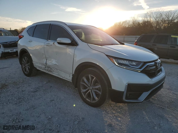 2021 Honda CR-V Touring with VIN 2HKRW2H91MH638786, listed as a Copart auction lot 83678304 with 22,219 mi miles and Salvage Title. Bid and sale history available at carsss.com. Image 4.