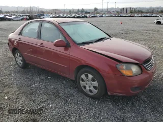 2009 Kia Spectra EX with VIN KNAFE222195620150, listed as a Copart auction lot 47403365 with 141,426 mi miles and Salvage Title. Bid and sale history available at DreamBid. Image 4.