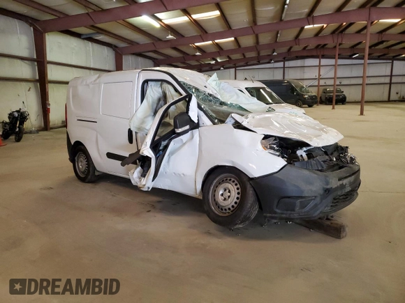 2020 Ram ProMaster City Cargo Tradesman with VIN ZFBHRFAB1L6R42090, listed as a Copart auction lot 52946695 with 38,655 mi miles and Clean title. Bid and sale history available at DreamBid. Image 4.