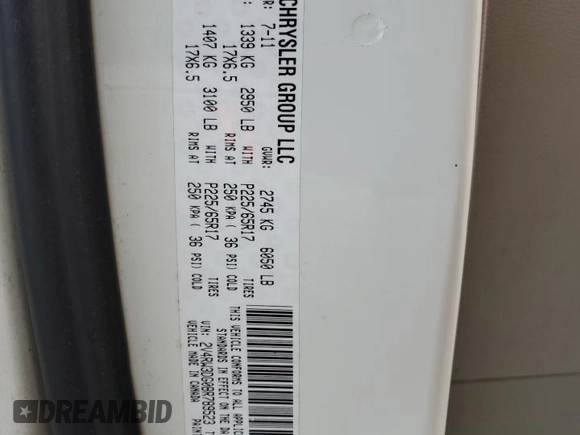 2011 Volkswagen Routan SE with VIN 2V4RW3DG0BR789523, listed as a Copart auction lot 61761785 with 124,530 mi miles and Clean title. Bid and sale history available at DreamBid. Image 13.