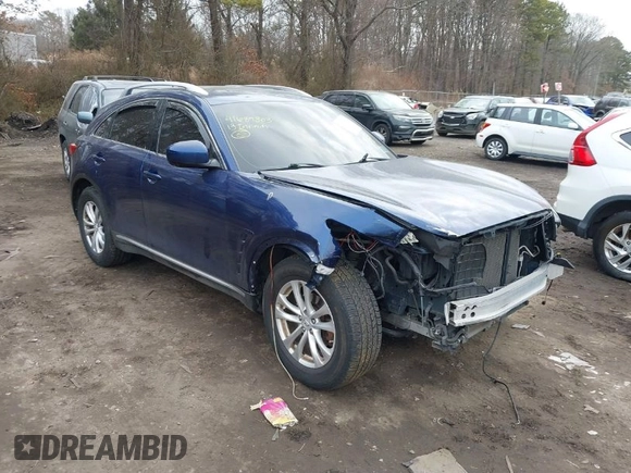 2013 Infiniti FX with VIN JN8CS1MW8DM170914, listed as a IAAI auction lot 41689303 with 138,400 mi miles and . Bid and sale history available at DreamBid. Image 1.