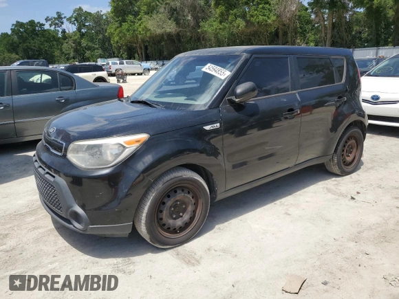 2015 Kia Soul + with VIN KNDJP3A58F7173163, listed as a Copart auction lot 54594855 with 158,120 mi miles and Clean Title. Bid and sale history available at carsss.com. Image 1.