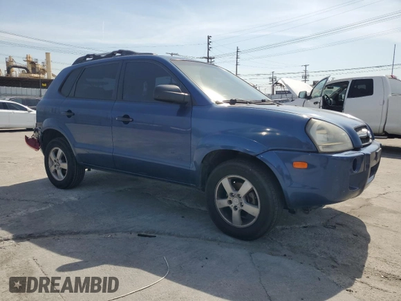 2008 Hyundai Tucson GLS with VIN KM8JM12B58U920493, listed as a Copart auction lot 49908505 with 202,954 mi miles and Salvage Title. Bid and sale history available at carsss.com. Image 4.