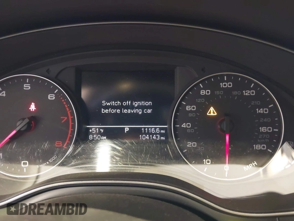 2015 Audi A6 Premium z VIN WAUFFAFC3FN021983, wystawiony jako IAAI lot #42105719 z przebiegiem 104 143 mil mil oraz . Historia ofert i sprzedaży dostępna na DreamBid. Obrazek 7.