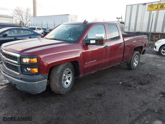 2015 Chevrolet Silverado 1500 Work Truck with VIN 1GCVKPEH6FZ156457, listed as a IAAI auction lot 41584674 with 1 mi miles. Bid and sale history available at carsss.com. Image 2.