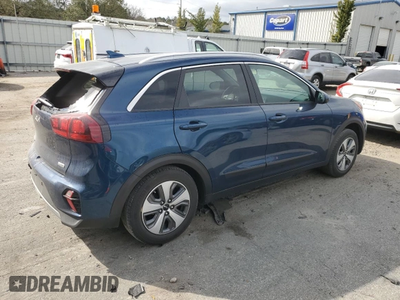 2022 Kia Niro LXS with VIN KNDCB3LCXN5539265, listed as a Copart auction lot 47728085 with 54,827 mi miles and Salvage Title. Bid and sale history available at carsss.com. Image 3.