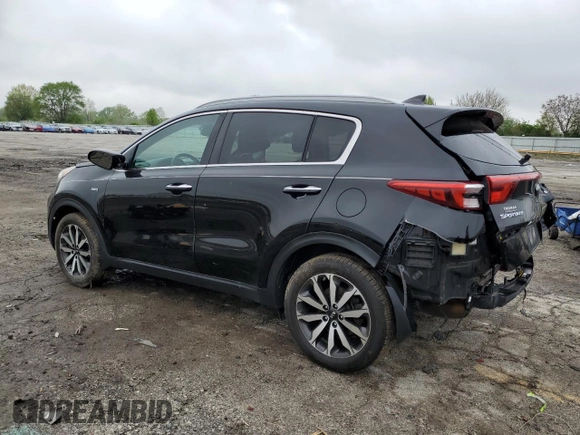 2017 Kia Sportage EX with VIN KNDPNCAC7H7151575, listed as a Copart auction lot 55811405 with 185,728 mi miles and Salvage title. Bid and sale history available at DreamBid. Image 2.