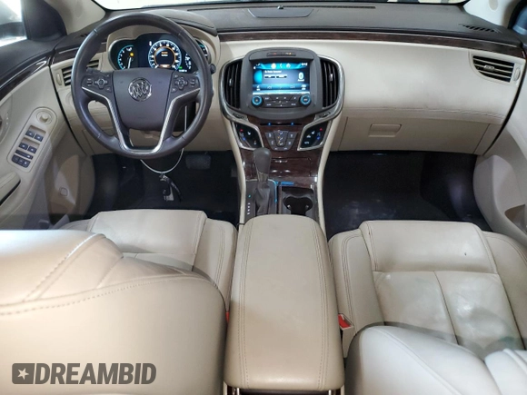 2015 Buick LaCrosse Leather with VIN 1G4GB5G3XFF318201, listed as a Copart auction lot 52161305 with 121,957 mi miles and Salvage Title. Bid and sale history available at DreamBid. Image 8.