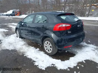 2013 Kia Rio LX with VIN KNADM5A37D6194117, listed as a IAAI auction lot 41522784 with 125,325 mi miles. Bid and sale history available at carsss.com. Image 3.