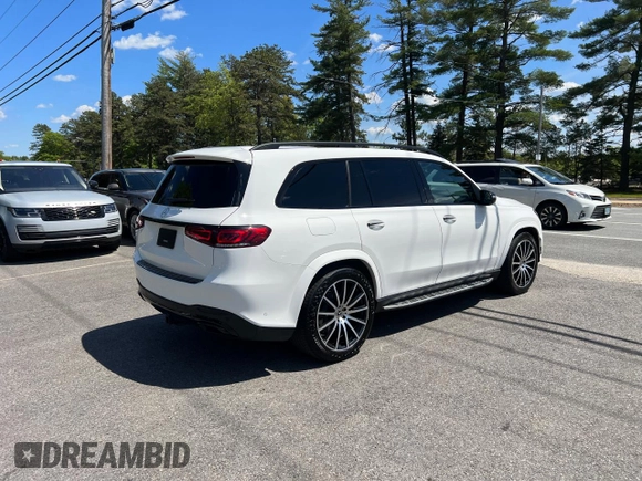 2022 Mercedes-Benz GLS 450 with VIN 4JGFF5KE0NA658946, listed as a Copart auction lot 58987105 with 85,746 mi miles and Clean title. Bid and sale history available at DreamBid. Image 4.