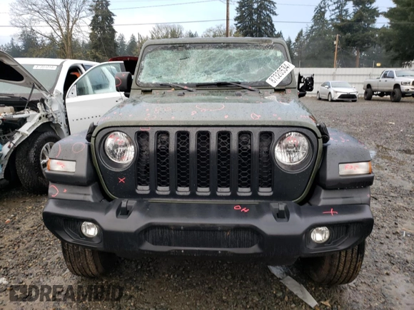 2022 Jeep Gladiator Willys with VIN 1C6HJTAG5NL112545, listed as a Copart auction lot 87320534 with 13,723 mi miles and Salvage title. Bid and sale history available at DreamBid. Image 5.