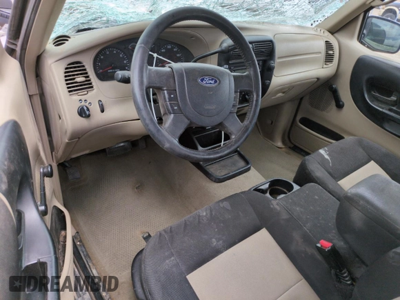 2005 Ford Ranger XL with VIN 1FTZR15E05PA27186, listed as a Copart auction lot 53549895 with 128,358 mi miles and Non repairable. Bid and sale history available at DreamBid. Image 8.