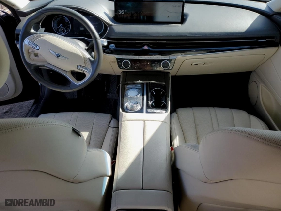 2021 Genesis G80 2.5T with VIN KMTGB4SC7MU046691, listed as a Copart auction lot 52356225 with 24,503 mi miles and Clean Title. Bid and sale history available at carsss.com. Image 8.