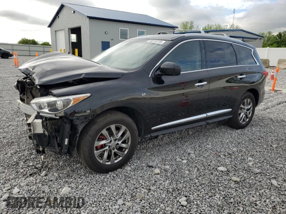 2015 Infiniti QX60 with VIN 5N1AL0MM9FC533833, listed as a Copart auction lot 56818725 with 160,761 mi miles and Salvage title. Bid and sale history available at DreamBid. Image 1.